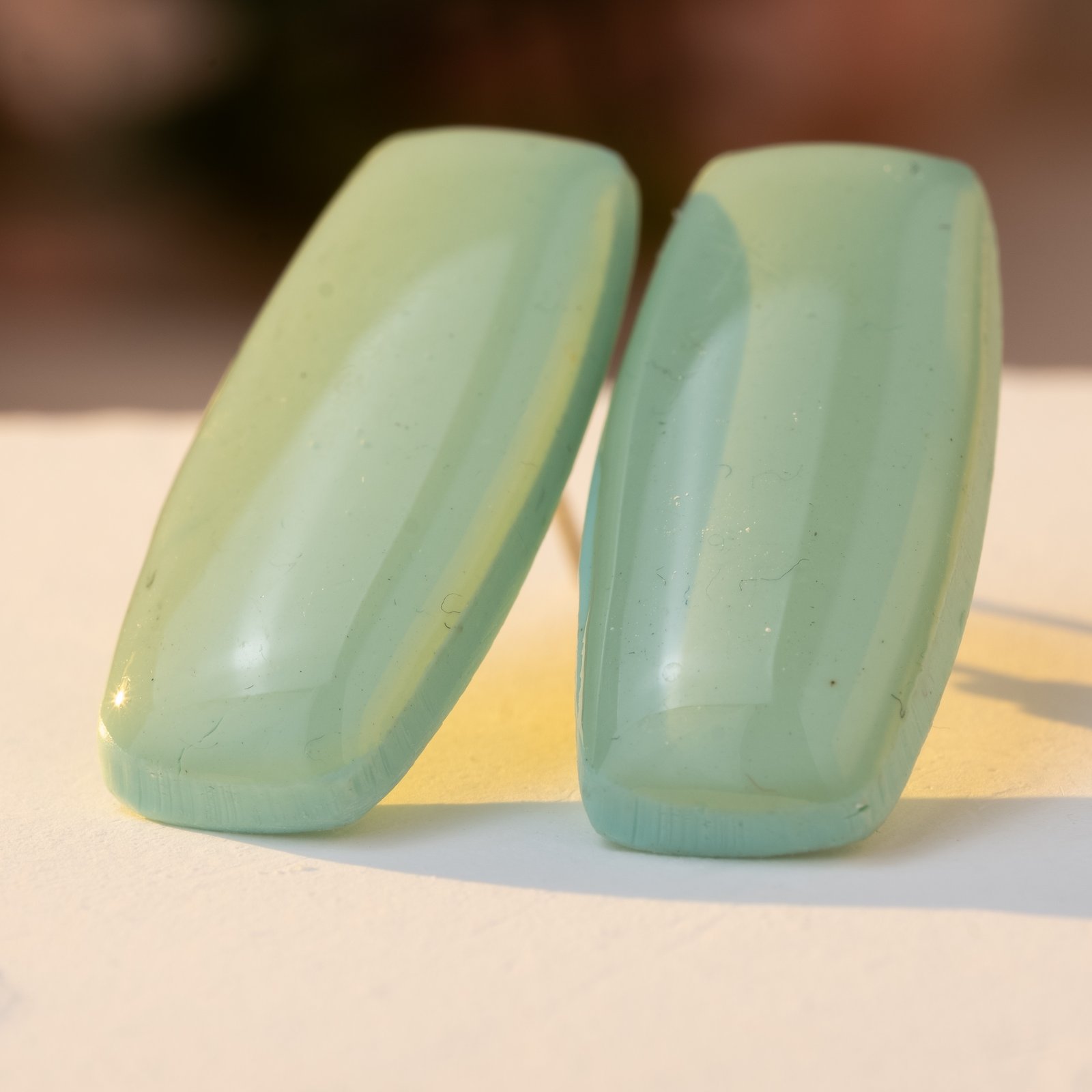 jade drop studs