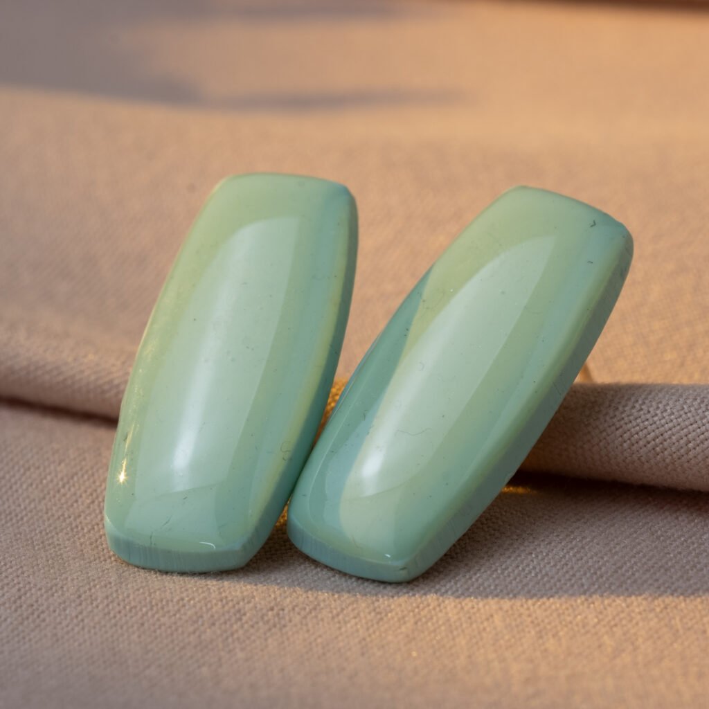 jade drop studs