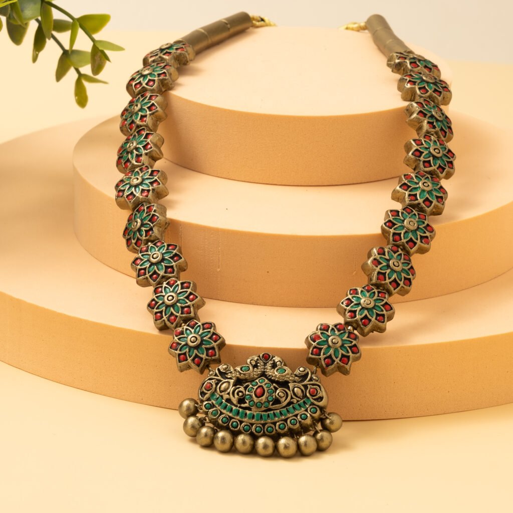 mayil bloom heritage jewelry set