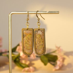bronze monstera earrings 156 4098 x 4098