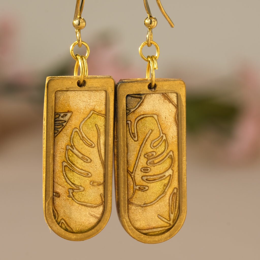 bronze monstera earrings 157 4100 x 4100