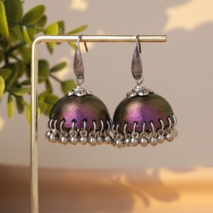 jhumka earrings mauve 164 4107 x 4107