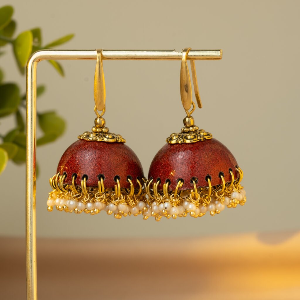 jhumka pearl earrings crimson 170 4096 x 4096