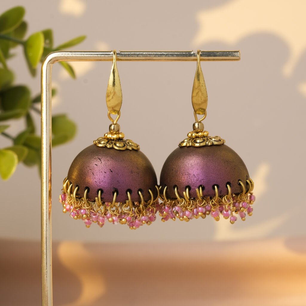 jhumka pearl earrings mauve 167 4125 x 4125