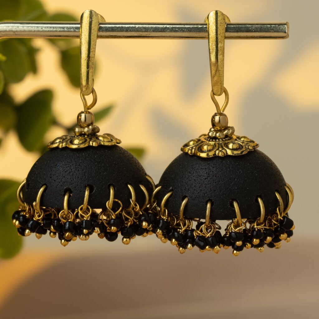 jhumka pearl studs onyx 182 4139 x 4139