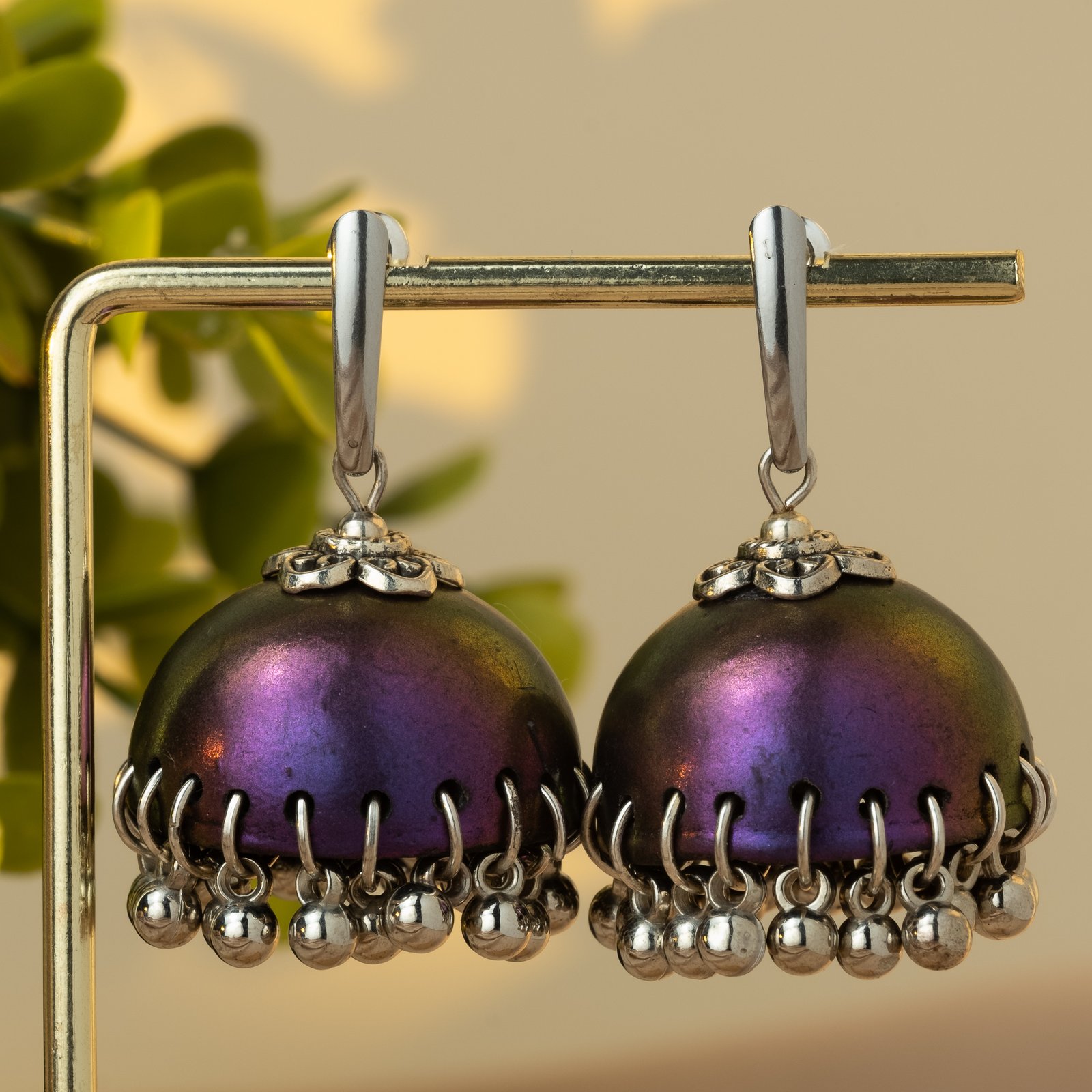 jhumka studs mauve 173 4087 x 4087
