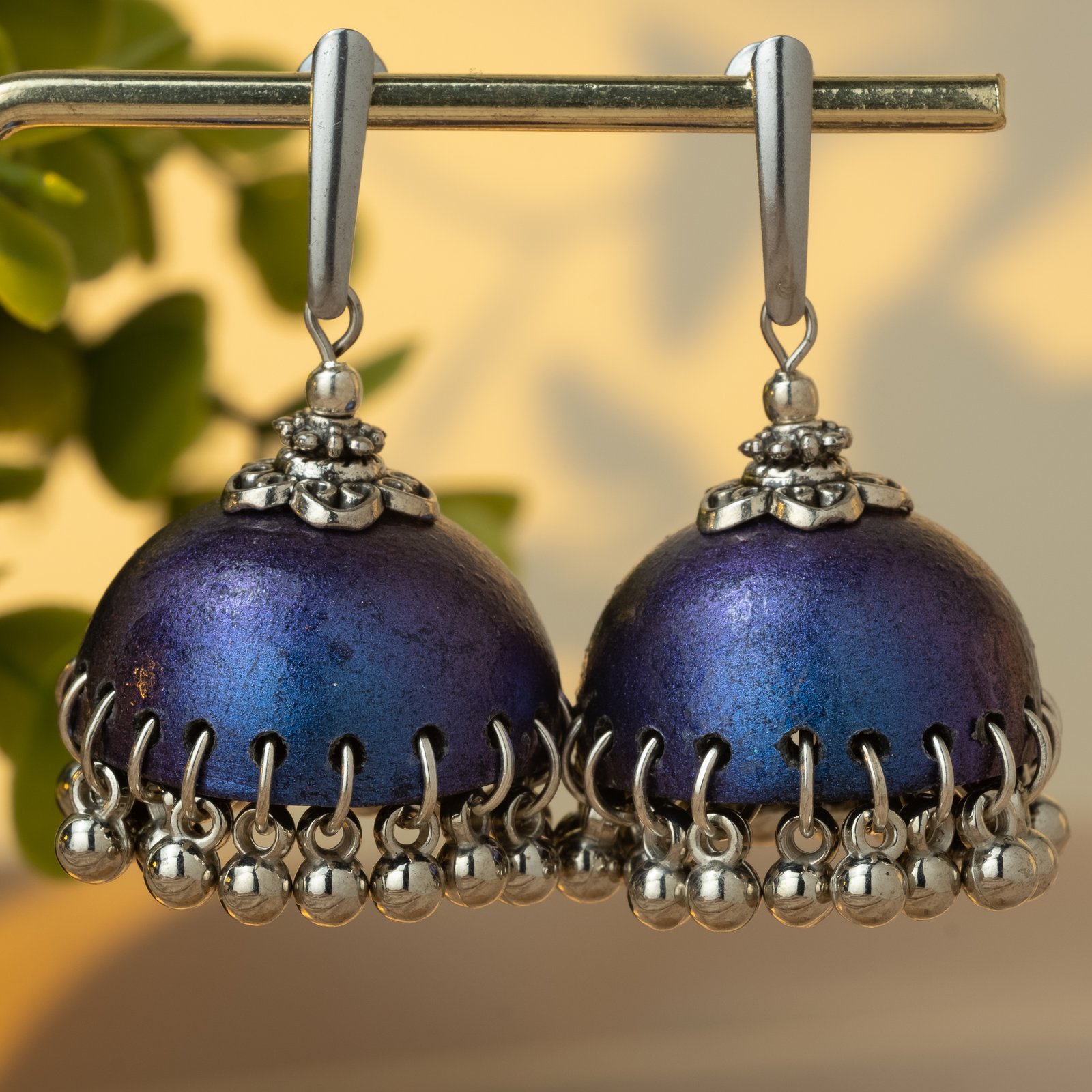 jhumka studs slate blue 178 4151 x 4151