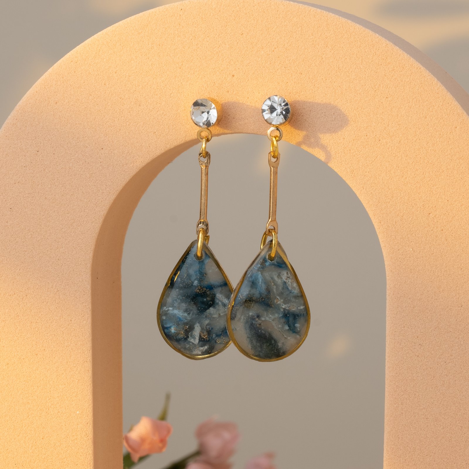marble pear studs 95 3739 x 3739