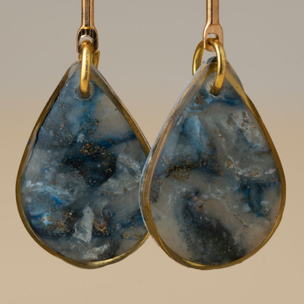 marble pear studs 96 4153 x 4153